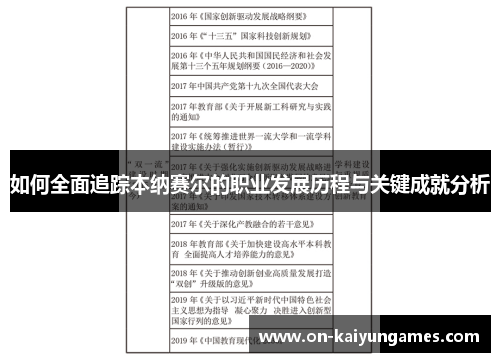 如何全面追踪本纳赛尔的职业发展历程与关键成就分析